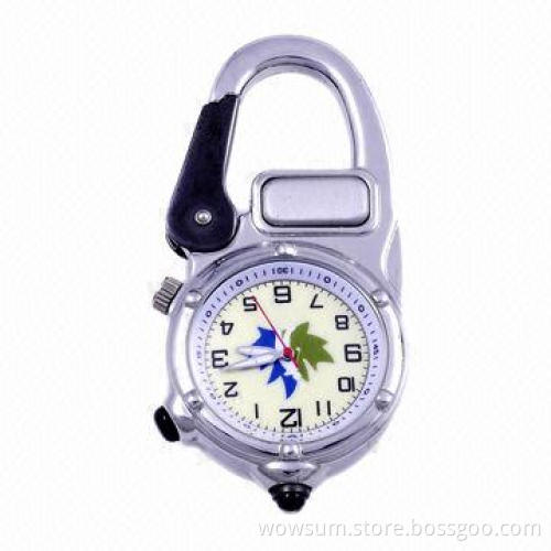 Keychain watch, metal material, passed RoHS and CE